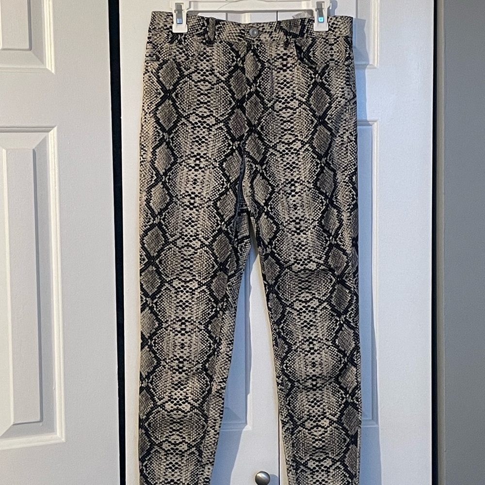 Zara Snake Print Skinny Pants